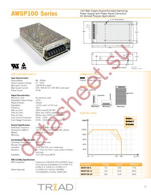 AWSP100-12 datasheet  